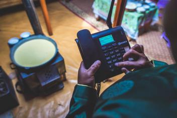 Altan Naran and her husband began using the SMS system in December 2016 to access up-to-date weather forecasts. (2017)