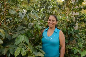 Maria was one of 8,000 people impacted by Mercy Corps and The Starbucks Foundation’s BUILD program which provided holistic support to coffee farmers in Colombia, including secure land titles for almost 250 families.