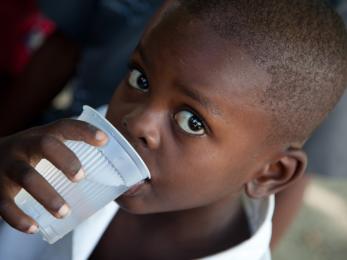 Since the critical first days after the earthquake, mercy corps has been working to ensure clean water and proper sanitation for displaced families in places like plas timoun. photo: nancy farese for mercy corps