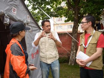 Mercy corps staff in gorkha