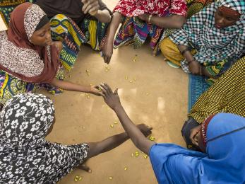 Women sitting in a circle