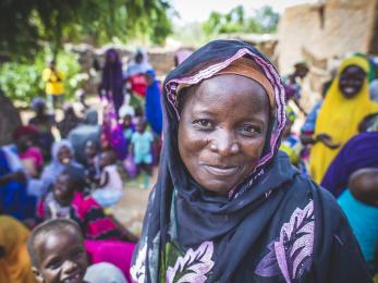 Woman smiling in niger