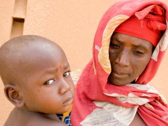 Woman and baby in niger