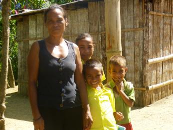 Celeste da silva and her three children