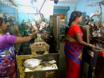 Women working in factory