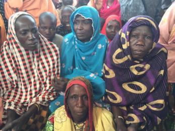 Women looking at camera