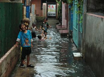 Children playing in street