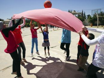 Children playing outside