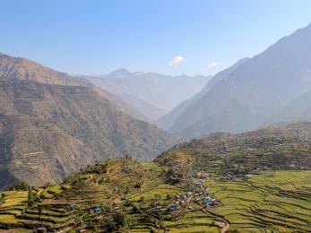 Natural landscape with mountains