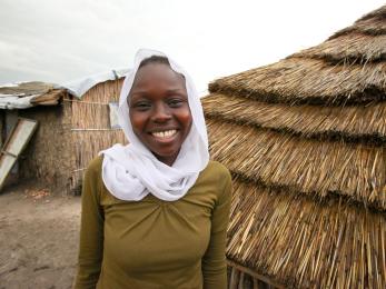 Girl smiling