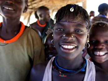 Young people smiling