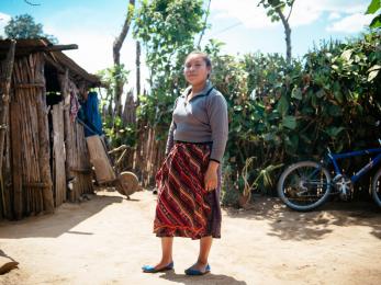 Olga, 16, dropped out of school to help support her family in guatemala. after participating in a mercy corps program, she says she has a new sense of purpose and wants to finish school to become a clothing designer. "[young people] think that in the united states they will have a better future, but it's not true,” she says. “we don't know what our abilities are. we just need a little bit of a push." photo: corinna robbins/mercy corps