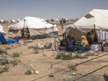 In this informal settlement in syria, people are still waiting to be able to return home. we're providing them with arrival kits to help them with basic essentials. photo: ezra millstein/mercy corps