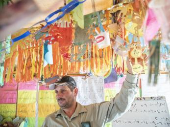 Jordanian man in classroom