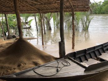 Myanmar river scene.