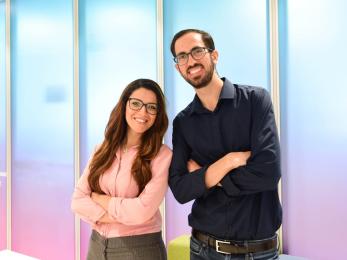 Hakini co-founders, sondos mleitat and majd manadre.