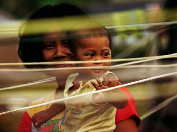 Mother and child in indonesia